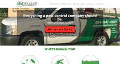 Desktop Screenshot of ondemandpestcontrol.com